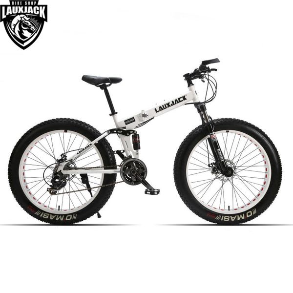 lauxjack mountain fat bike full suspension steel foldable frame 24 speed shimano mechanic brake 26x4.0 wheel
lauxjack mountain fat bike full suspension steel foldable frame 24 speed shimano mechanic brake 26x4.0 wheel