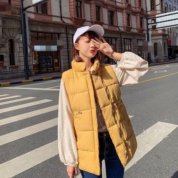 restore winter fat effects women's vest stand -up crack long vests korean style pockets moulless jackets, Black;white
restore winter fat effects women's vest stand -up crack long vests korean style pockets moulless jackets, Black;white