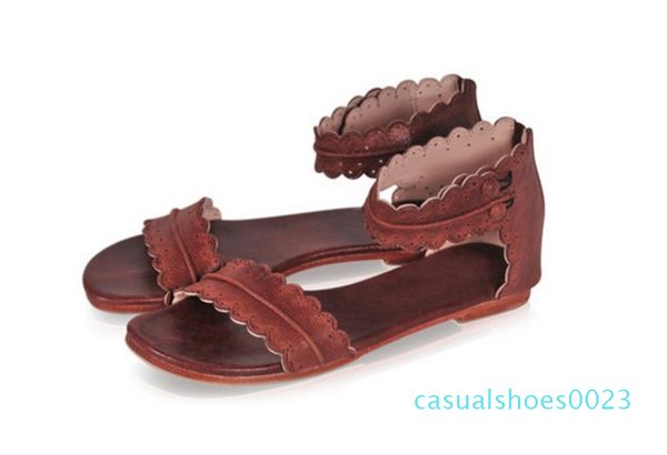 summer women shoes comfort sandals summer women sandals concise style flat sandals ruched hollow out gladiator sandalias mujer c23, Black
summer women shoes comfort sandals summer women sandals concise style flat sandals ruched hollow out gladiator sandalias mujer c23, Black