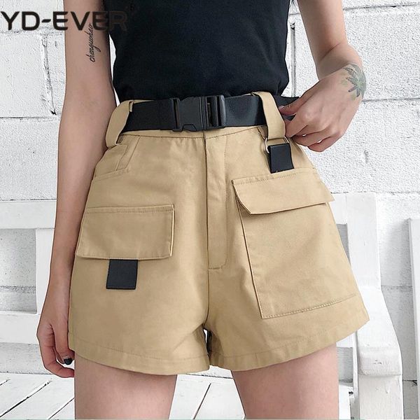women's shorts summer women cargo korean fashion high waist mini with pocket buckle belt casual ladies *, White;black
women's shorts summer women cargo korean fashion high waist mini with pocket buckle belt casual ladies *, White;black