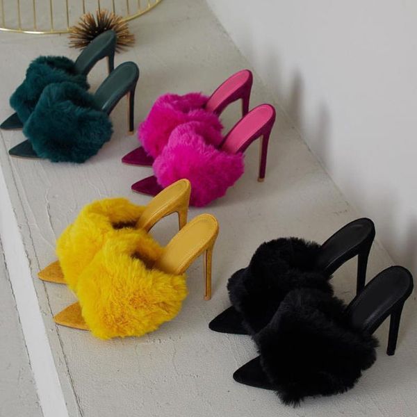 pointed toe high heel slippers sandals woman shoes candy orange blue green nude blc women shoes sandalias mujer 2019 feminina, Black
pointed toe high heel slippers sandals woman shoes candy orange blue green nude blc women shoes sandalias mujer 2019 feminina, Black