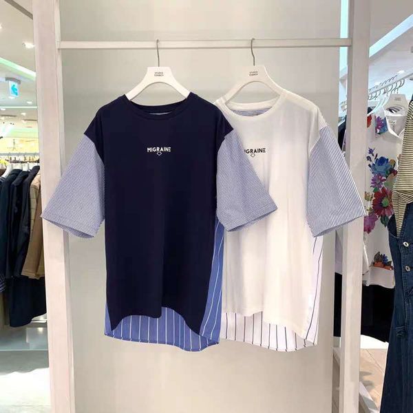 2020 all-match loose stitching t-shirt female-t087 2020 all-match loose stitching t-shirt female-t087, White
2020 all-match loose stitching t-shirt female-t087 2020 all-match loose stitching t-shirt female-t087, White