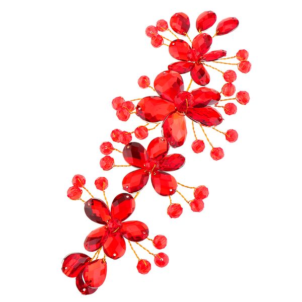 luxury chinese traditional red flower crystal hair clip hairpin woman bridal wedding jewelry, Silver
luxury chinese traditional red flower crystal hair clip hairpin woman bridal wedding jewelry, Silver