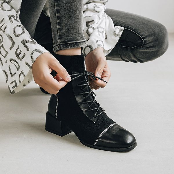 woman boots shoes boots femme hiver 2020 short female fur women autumn ankle female lace up, Black
woman boots shoes boots femme hiver 2020 short female fur women autumn ankle female lace up, Black