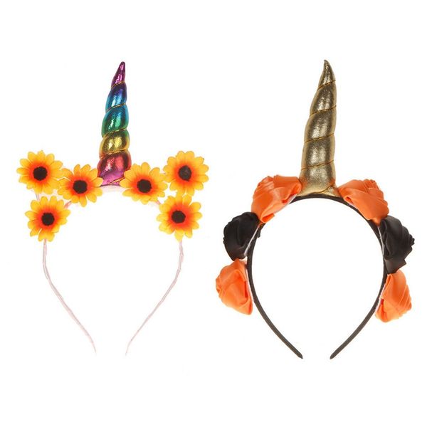women kids party unicorn horn headband sun flower horn girls headwear birthday hairband hair accessories, Slivery;white
women kids party unicorn horn headband sun flower horn girls headwear birthday hairband hair accessories, Slivery;white