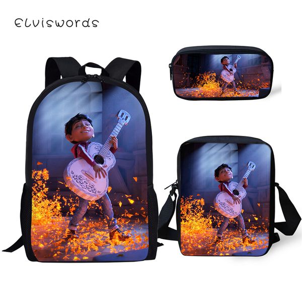 elviswords fashion kids backpack cute coco design students book bags toddler boys girls 3pc set backpack/messenger bags/pen bags
elviswords fashion kids backpack cute coco design students book bags toddler boys girls 3pc set backpack/messenger bags/pen bags
