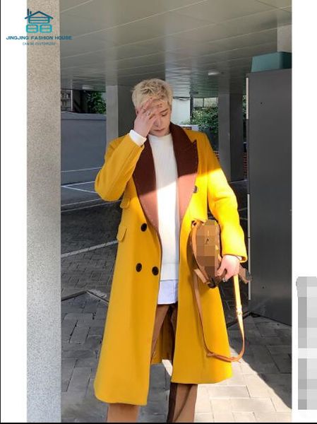 windbreaker men's long above the knee coat casual warm versatile korean jacket wool contrast color, Black
windbreaker men's long above the knee coat casual warm versatile korean jacket wool contrast color, Black