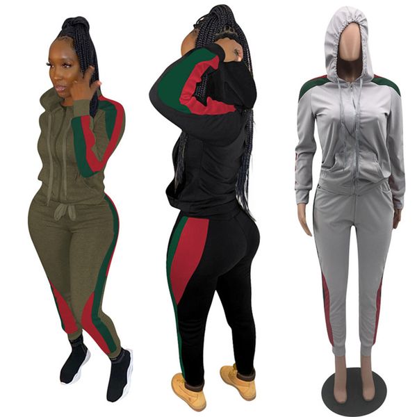 women sportswear patchwork outfits clothes tracksuit long sleeve hooded zipper jacket coat + striped pants leggings set s-3xl e22003, Gray
women sportswear patchwork outfits clothes tracksuit long sleeve hooded zipper jacket coat + striped pants leggings set s-3xl e22003, Gray