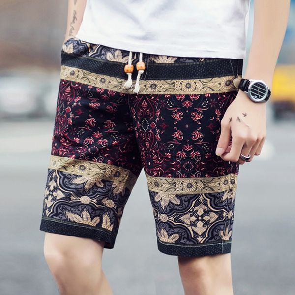 new summer 2018 fine linen men print comfortable breathable fashionable printed men's beach shorts men casual shorts male, White;black
new summer 2018 fine linen men print comfortable breathable fashionable printed men's beach shorts men casual shorts male, White;black