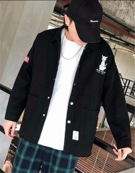clothing fashion hip hop casual apparel mens autumn designer solid color jackets lapel neck long sleeve pockets homme, Black;brown
clothing fashion hip hop casual apparel mens autumn designer solid color jackets lapel neck long sleeve pockets homme, Black;brown
