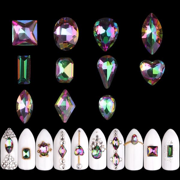 10pcs new nail crystal rhinestone charms diamond rainbow flame design gem nail art glitter decoration manicure, Silver;gold
10pcs new nail crystal rhinestone charms diamond rainbow flame design gem nail art glitter decoration manicure, Silver;gold