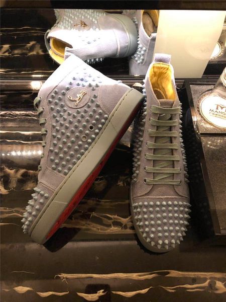 fashion classic retro red bottom shoes men's luxury platform shoes cl red soles rivet shoes fashiondesigner women lace-up high-boots h4, Black
fashion classic retro red bottom shoes men's luxury platform shoes cl red soles rivet shoes fashiondesigner women lace-up high-boots h4, Black