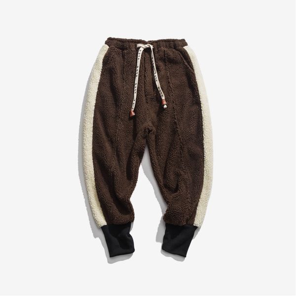 winter plus velvet thick pants men's warm fashion contrast color casual drawstring trousers men streetwear lamb hair pants m-5xl, Black
winter plus velvet thick pants men's warm fashion contrast color casual drawstring trousers men streetwear lamb hair pants m-5xl, Black