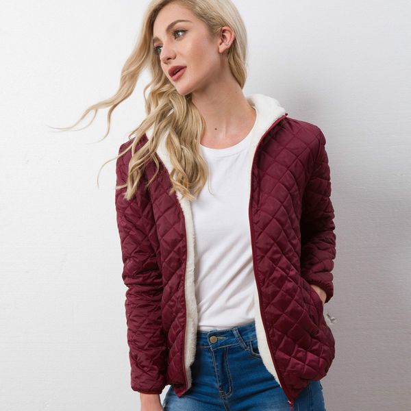 s - xxl women autumn parkas basic jackets womens winter plus velvet lamb hooded coats cotton jacket girls outwear coat, Black
s - xxl women autumn parkas basic jackets womens winter plus velvet lamb hooded coats cotton jacket girls outwear coat, Black