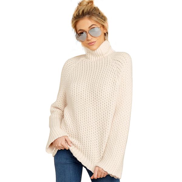 normov solid high-necked wool sweater woman casual large size loose autumn winter sweaters 2019 warm wool sweater, White;black
normov solid high-necked wool sweater woman casual large size loose autumn winter sweaters 2019 warm wool sweater, White;black