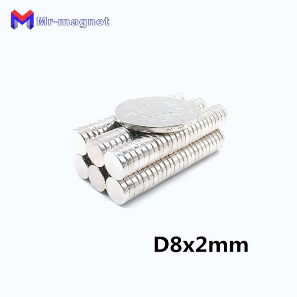 imanes ndfeb refrigerator 8*2 8x2 mm magnet 100pcs n50 supper strong neodymium magnets rare earth round grade craft fridge bag cases sensors
imanes ndfeb refrigerator 8*2 8x2 mm magnet 100pcs n50 supper strong neodymium magnets rare earth round grade craft fridge bag cases sensors
