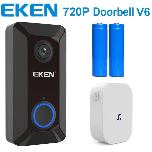 new 720p wifi video doorbell eken v6 home door bell chime wireles visual intercom cloud storage two-way audio night vision app control
new 720p wifi video doorbell eken v6 home door bell chime wireles visual intercom cloud storage two-way audio night vision app control