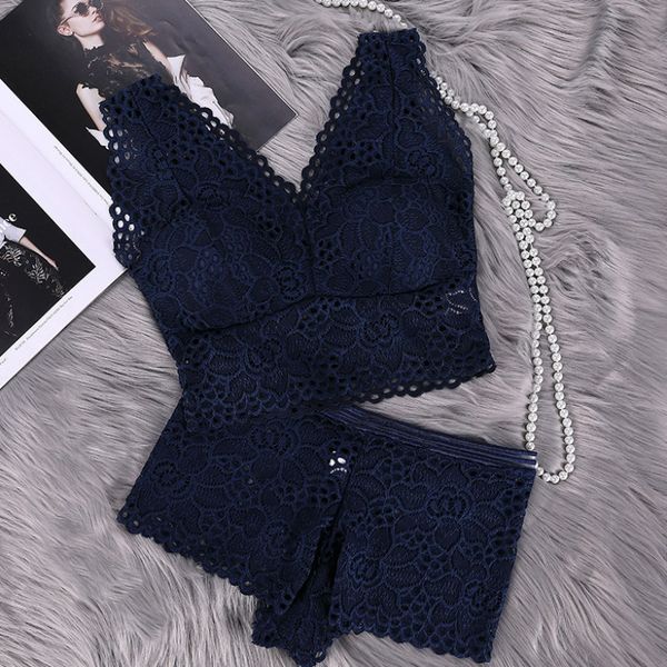 women push up bra set floral lace transparent bralette femme lingerie wireless bra panties set brief, Red;black
women push up bra set floral lace transparent bralette femme lingerie wireless bra panties set brief, Red;black