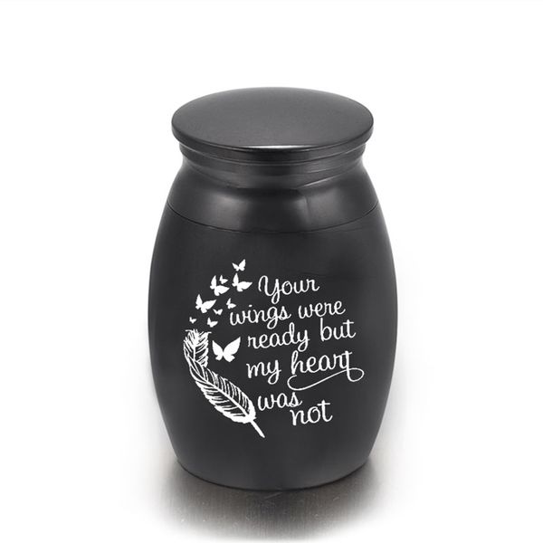 mini cremation urns for ashes small keepsake urns for human memorial ashes holder-your wings were ready my heart was not 16x25mm, Silver
mini cremation urns for ashes small keepsake urns for human memorial ashes holder-your wings were ready my heart was not 16x25mm, Silver