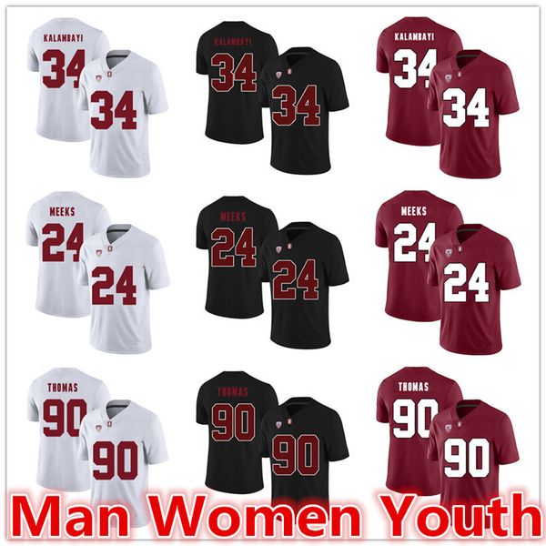 customize ncaa stanford  cardinals football jerseys peter kalambayi 34 quenton meeks 24 solomon thomas 90 jersey any name number s-5xl, Black
customize ncaa stanford  cardinals football jerseys peter kalambayi 34 quenton meeks 24 solomon thomas 90 jersey any name number s-5xl, Black
