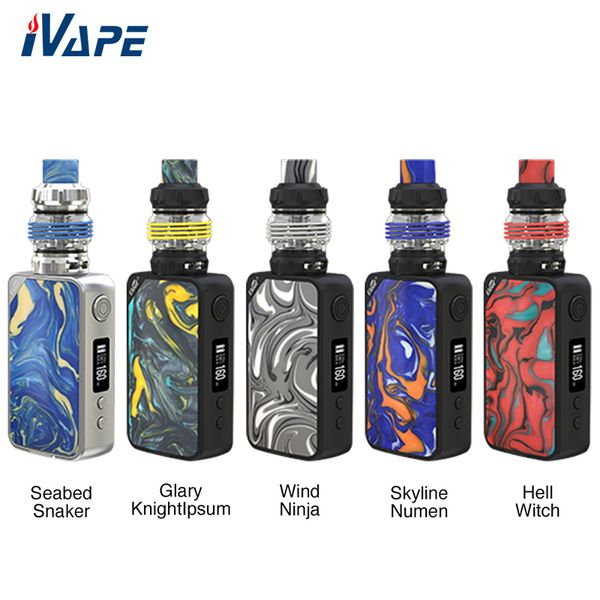 

Подлинный электронный сигарет Eleaf iStick Mix 160 Вт для начинающих с распылителем ELLO POP 6,5 мл HW-M2 / N2 0,2 ​​Ом Питание от двойной батареи 18650