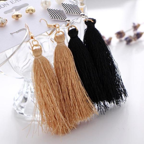 wholesale- earrings alloy tassel earrings trendy simple ladies temperament handmade earrings for party and important occasion, Golden;silver
wholesale- earrings alloy tassel earrings trendy simple ladies temperament handmade earrings for party and important occasion, Golden;silver