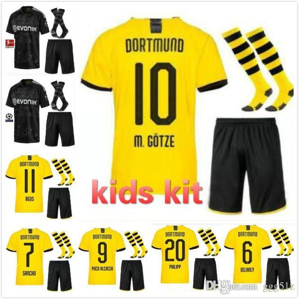 new 2019 2020 reus soccer jersey kids kit+ calzini 20 19 maillots de football borussia dortmund youth jersey m.gotze pulisic football shirt, Black;yellow
new 2019 2020 reus soccer jersey kids kit+ calzini 20 19 maillots de football borussia dortmund youth jersey m.gotze pulisic football shirt, Black;yellow