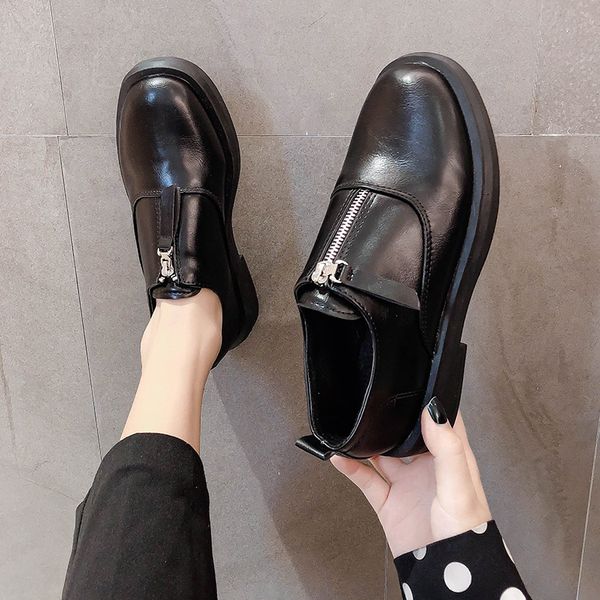 shoes woman flats casual female sneakers british style slip-on shallow mouth autumn all-match oxfords women's round toe loafers, Black
shoes woman flats casual female sneakers british style slip-on shallow mouth autumn all-match oxfords women's round toe loafers, Black