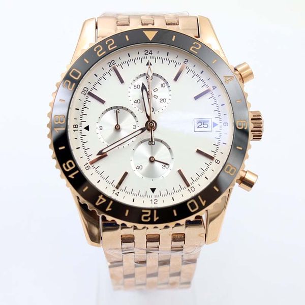 br superocean 1884 mens watches chronograph quartz black ceramic bezel white dial gold steel band outdoor wristwatches men watch, Slivery;brown
br superocean 1884 mens watches chronograph quartz black ceramic bezel white dial gold steel band outdoor wristwatches men watch, Slivery;brown
