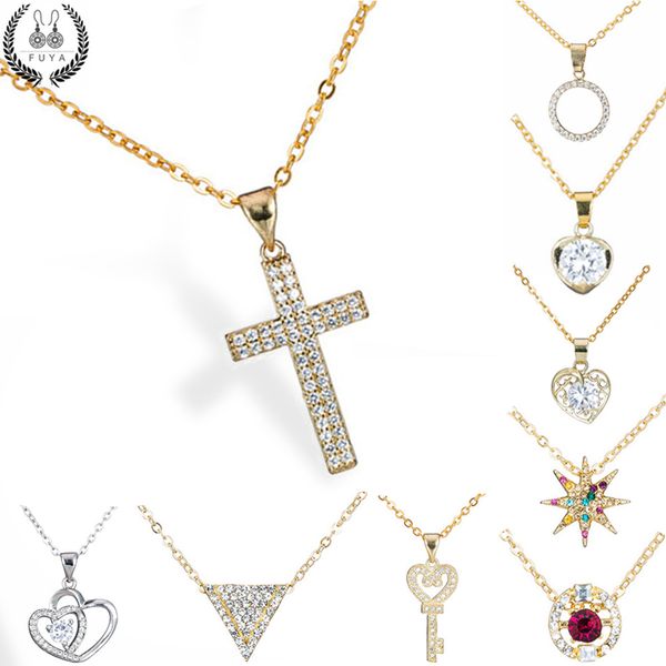 new 12 style geometric zircon crystal pendant choker necklace jewelry love heart cross key round star shaped necklaces&pendants, Silver
new 12 style geometric zircon crystal pendant choker necklace jewelry love heart cross key round star shaped necklaces&pendants, Silver
