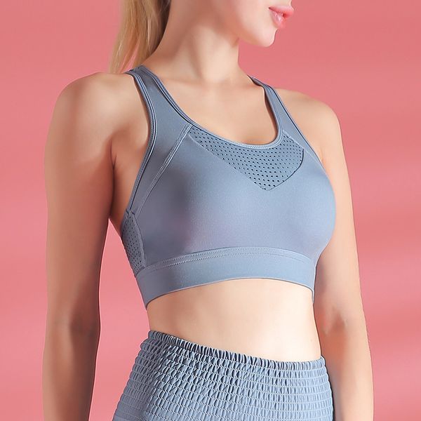 2020 new sports bra fashion breathable shockproof mesh stitching fitness underwear gather yoga vest female sense, White;black
2020 new sports bra fashion breathable shockproof mesh stitching fitness underwear gather yoga vest female sense, White;black