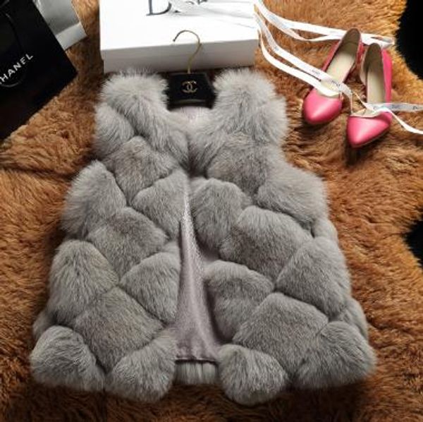 fluffy 2019 winter women's faux fur coat artificial fur vest fluffy vests femme jackets plus size fake gilet z144, Black
fluffy 2019 winter women's faux fur coat artificial fur vest fluffy vests femme jackets plus size fake gilet z144, Black