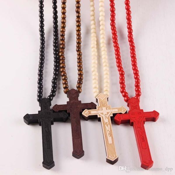 new wooden cross pendant necklaces christian religious wood crucifix charm beaded chains for women men fashion jewelry gift, Silver
new wooden cross pendant necklaces christian religious wood crucifix charm beaded chains for women men fashion jewelry gift, Silver