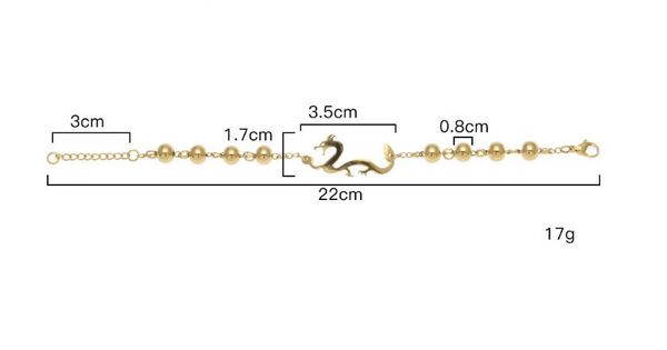european and american fashion trend classic personality stainless steel accessories golden dragon bracelet color-preserving beads bracelet a, Black 
european and american fashion trend classic personality stainless steel accessories golden dragon bracelet color-preserving beads bracelet a, Black