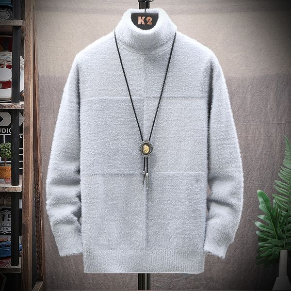 cashmere sweater men's high collar fold-down collar pullover sweater loose solid color fashion clothing warm knitted, White;black
cashmere sweater men's high collar fold-down collar pullover sweater loose solid color fashion clothing warm knitted, White;black