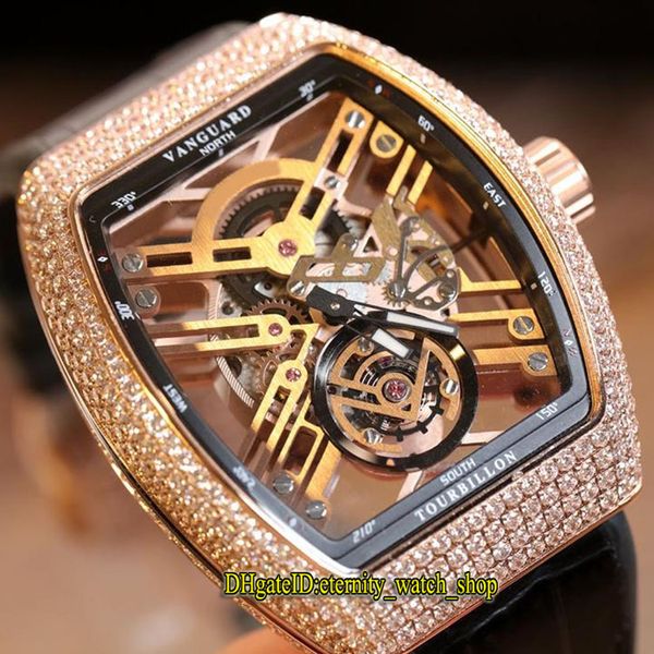 new saratoge vanguard v 45 t sqt hollow skeleton dial japan miyota automatic mens watch rose gold diamonds case leather strap sport watches, Slivery;brown
new saratoge vanguard v 45 t sqt hollow skeleton dial japan miyota automatic mens watch rose gold diamonds case leather strap sport watches, Slivery;brown