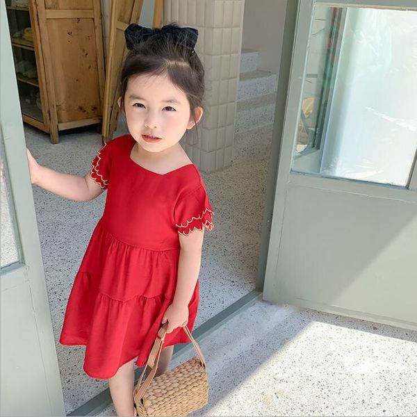 2020 new girls dress summer cotton fashion girls dresses 1-6 years hv159, Red;yellow
2020 new girls dress summer cotton fashion girls dresses 1-6 years hv159, Red;yellow