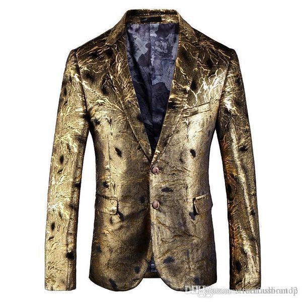 blazers suits 19ss new designer gold two buttons pockets blazer autumn winter men, White;black
blazers suits 19ss new designer gold two buttons pockets blazer autumn winter men, White;black