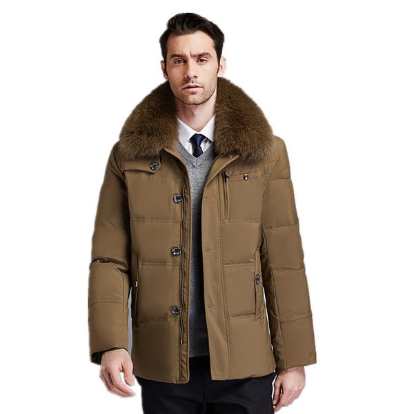 men's down & parkas winter fur parka men jacket thick warm brand clothing overcoats casual padded mature, Black
men's down & parkas winter fur parka men jacket thick warm brand clothing overcoats casual padded mature, Black