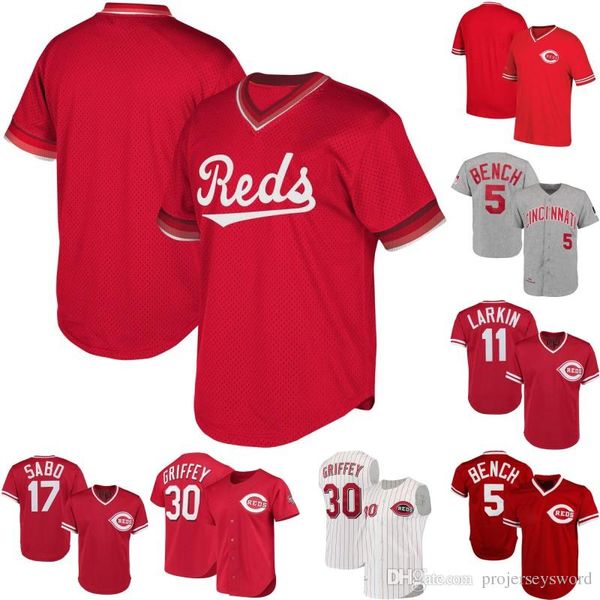 Mens Cincinnati 5 Johnny Bench 11 Barry Larkin 17 Chris Sabo 30 Ken Griffey Jr. 1969 Johnny Bench Reds Retro Baseball Jerseys S-XXXL
Mens Cincinnati 5 Johnny Bench 11 Barry Larkin 17 Chris Sabo 30 Ken Griffey Jr. 1969 Johnny Bench Reds Retro Baseball Jerseys S-XXXL