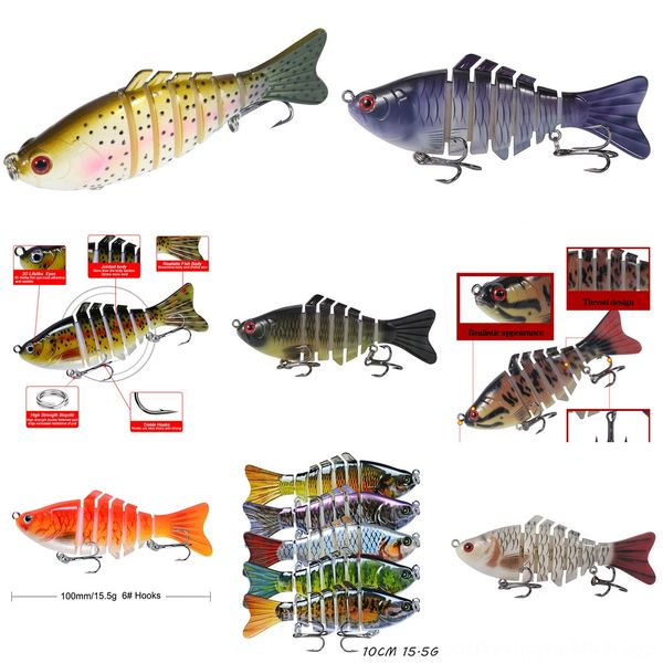 9wipc fishing luya 15.5g bait built-in * hard 10cm steel ball bionic bait long sfake bait
9wipc fishing luya 15.5g bait built-in * hard 10cm steel ball bionic bait long sfake bait