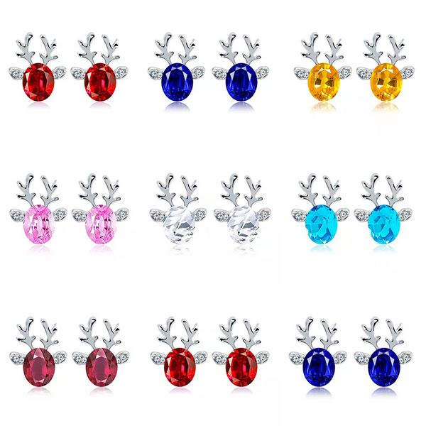 luxury crystal antlers stud earrings for women christmas reindeer elk animal rhinestone silver earrings girls fashion jewelry gift, Golden;silver
luxury crystal antlers stud earrings for women christmas reindeer elk animal rhinestone silver earrings girls fashion jewelry gift, Golden;silver