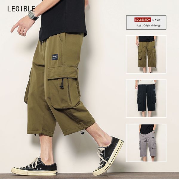 legible summer straight cargo pants mens casual calf-length pants men joggers male solid korean fashions, Black
legible summer straight cargo pants mens casual calf-length pants men joggers male solid korean fashions, Black