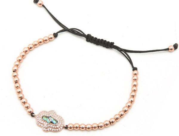 gold silver micro pave cz cubic zirconia rope adjusted copper beads bracelet hc432 charm braided bangles women, Black
gold silver micro pave cz cubic zirconia rope adjusted copper beads bracelet hc432 charm braided bangles women, Black