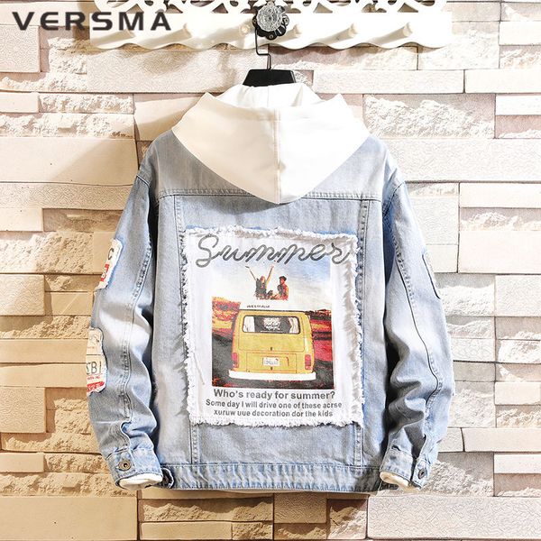 versma korean harajuku kpop frayed print patchwork bomber jeans jacket men hip hop streetwear ripped denim coat men dropshipping, Black;brown
versma korean harajuku kpop frayed print patchwork bomber jeans jacket men hip hop streetwear ripped denim coat men dropshipping, Black;brown