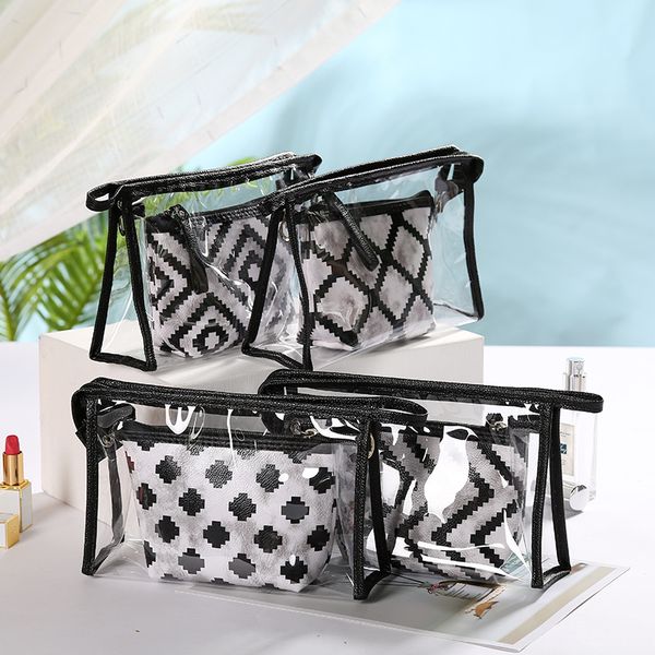 new leopard snakeskin pvc transparent black cool cosmetic bag 2-piece set pu travel makeup bag toiletry storage
new leopard snakeskin pvc transparent black cool cosmetic bag 2-piece set pu travel makeup bag toiletry storage