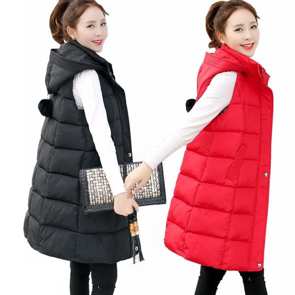 plus size 5xl autumn winter down cotton vest women loose waistcoat long parkas outerwear hooded vest coat winter jacket c5771, Black;white
plus size 5xl autumn winter down cotton vest women loose waistcoat long parkas outerwear hooded vest coat winter jacket c5771, Black;white