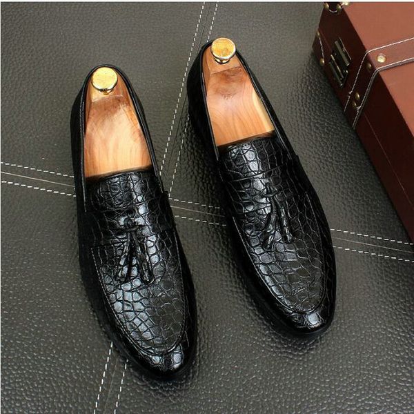 men office loafers man casual wedding shoes italian mens leather shoes big size dress 554, Black
men office loafers man casual wedding shoes italian mens leather shoes big size dress 554, Black