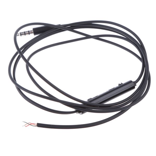 silver plated 3.5mm aux earphone audio cable connector headphone repair replacement wire with mic , volume control
silver plated 3.5mm aux earphone audio cable connector headphone repair replacement wire with mic , volume control