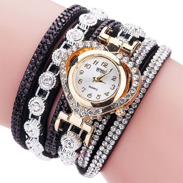 female women vintage rhinestone crystal bracelet dial analog quartz wrist watch wristwatch clock gift clock#8, Slivery;brown
female women vintage rhinestone crystal bracelet dial analog quartz wrist watch wristwatch clock gift clock#8, Slivery;brown